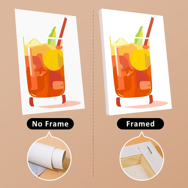 Paint by Numbers – 6 Canvas Set | Tropical Cocktails