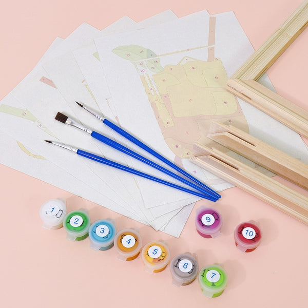 Paint by Numbers – 6 Canvas Set | Vibrant Summer Cocktails