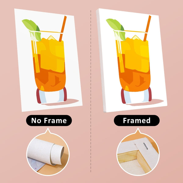 Paint by Numbers – 6 Canvas Set | Vibrant Summer Cocktails