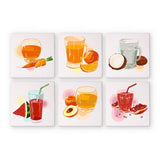 Paint by Numbers – 6 Canvas Set | Healthy Juices Figured'Art