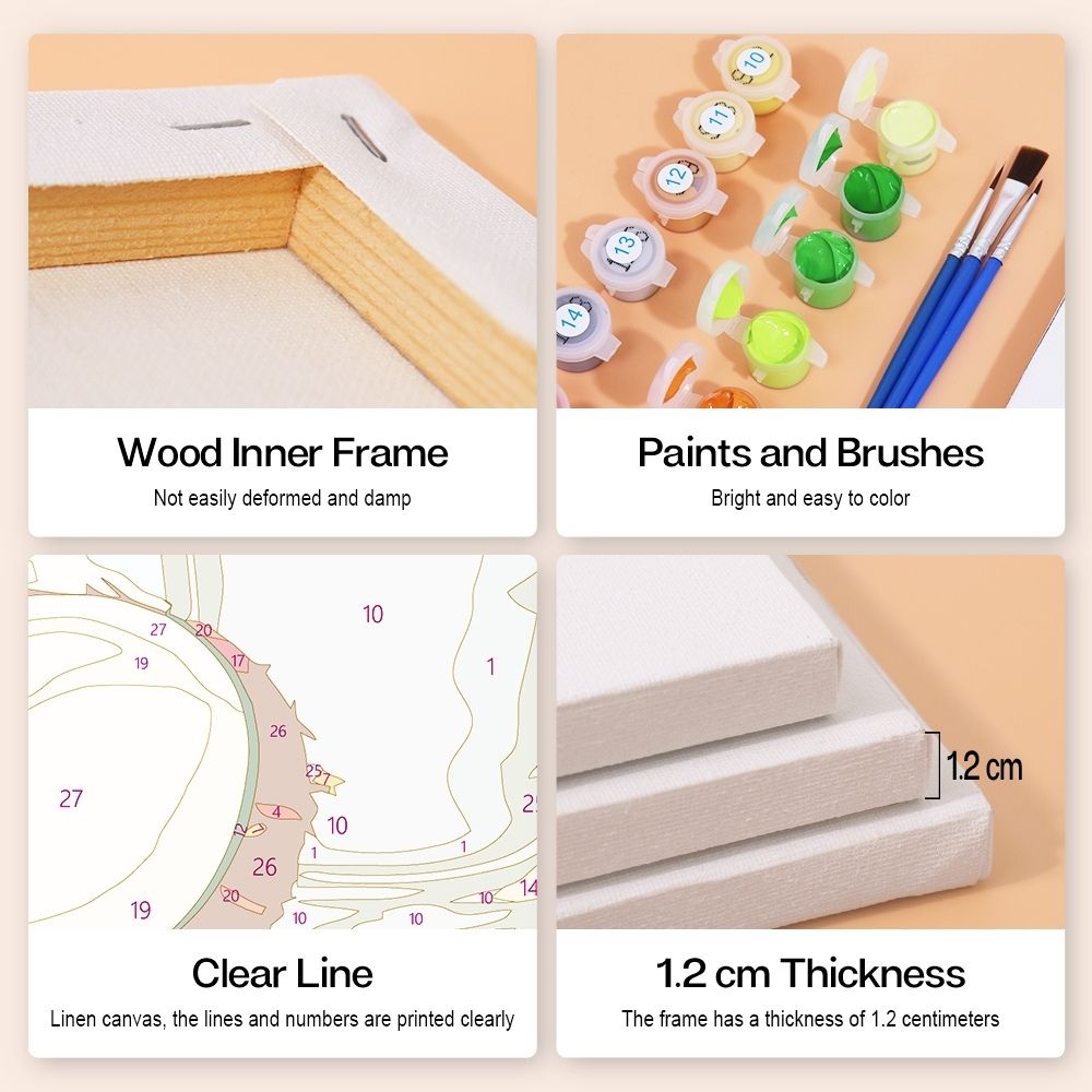 Paint by Numbers – 6 Canvas Set | Healthy Juices