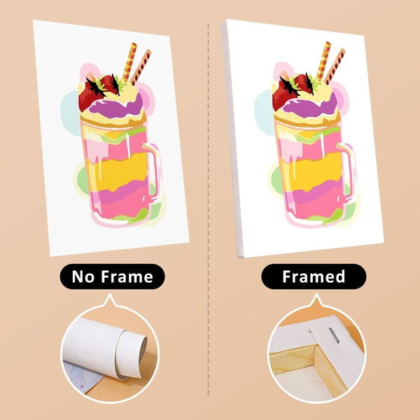 Paint by Numbers – 6 Canvas Set | Milkshakes