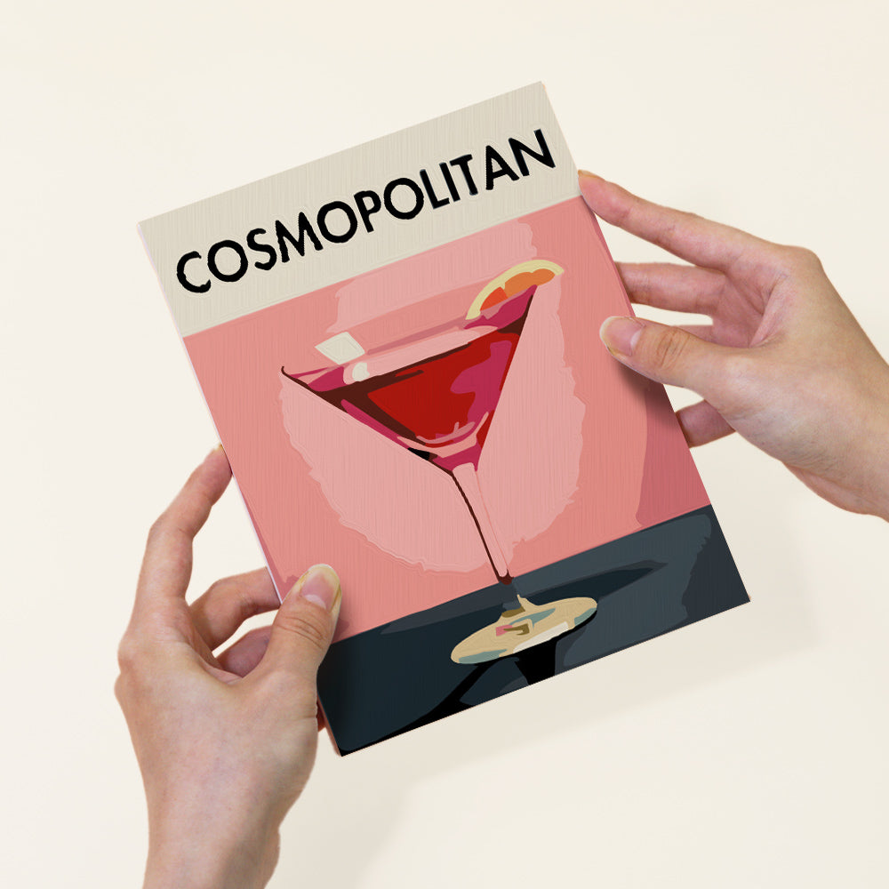 Mini Paint by numbers 6 pieces - Modern Bar Mixology Art Series 1