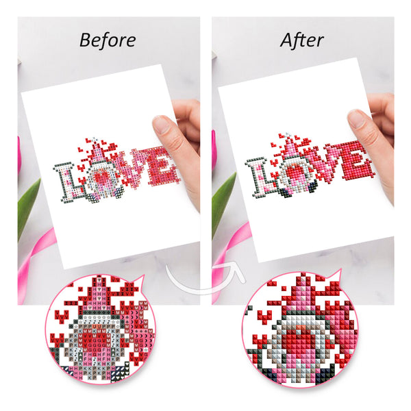 Mini Diamond Painting 3"x5" (12 pieces) - Romantic Valentine's Day