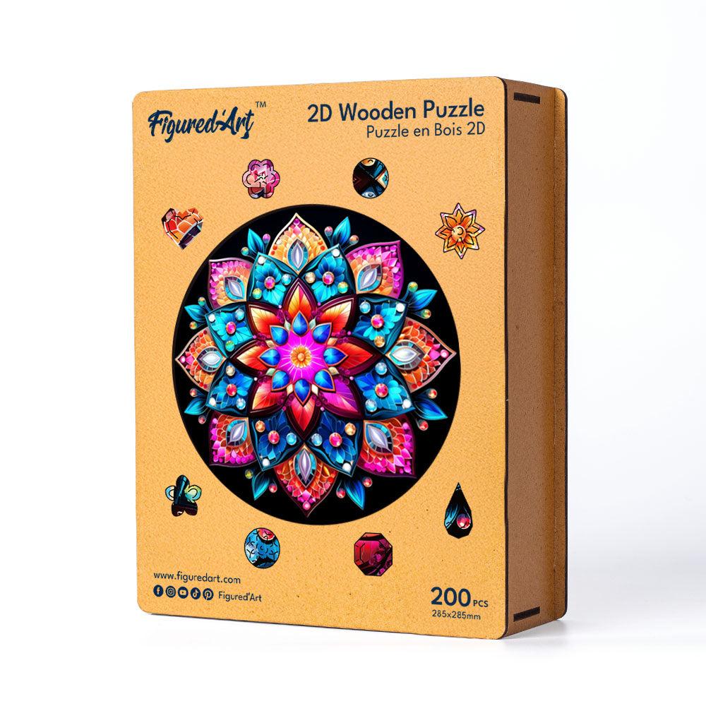 Wooden Puzzle - Kaleidoscope Mandala – Figured'Art