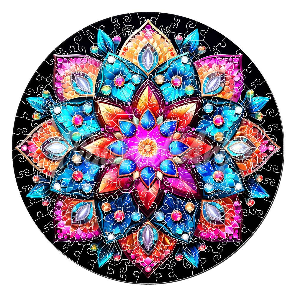 Wooden Puzzle - Kaleidoscope Mandala – Figured'Art