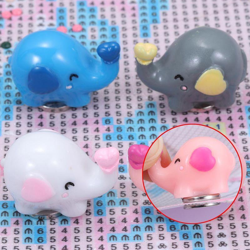 Diamond Painting Magnet Cover Holder / Elephant 4 Colors Accessory