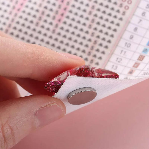 Diamond Painting Magnet Cover Holder Glitter Stars 8 Colors Accessory