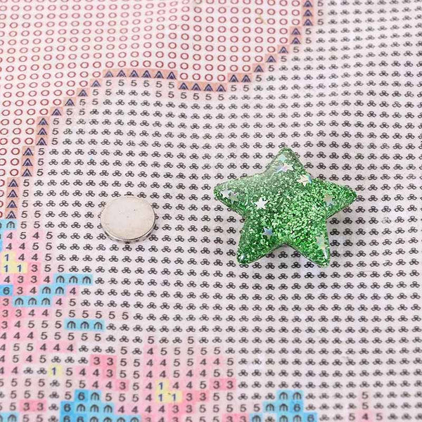 Diamond Painting Magnet Cover Holder Glitter Stars 8 Colors Accessory