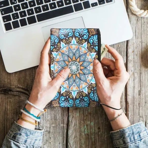 Diamond Painting Wrist Bag Mandala Blue