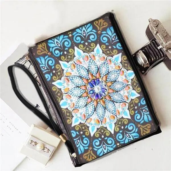 Diamond Painting Wrist Bag Mandala Blue