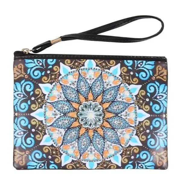 Diamond Painting Wrist Bag Mandala Blue