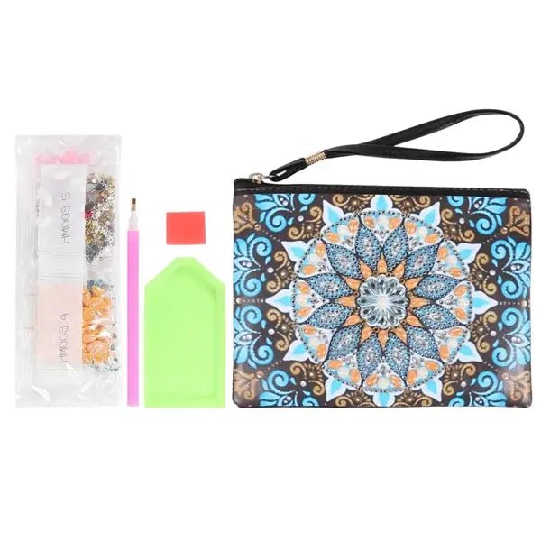 Diamond Painting Wrist Bag Mandala Blue