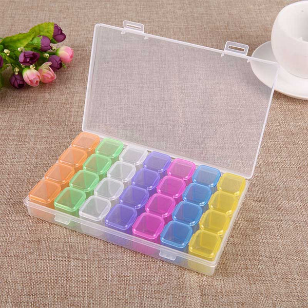 Diamond Painting L Storage Box with 28 colorful compartments accessories