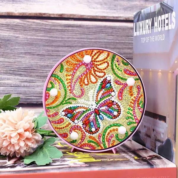 Diamond Painting LED Lamp with Butterfly