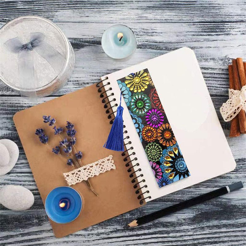 Diamond Painting Bookmark Mandala Flowers