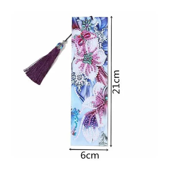 Diamond Painting Bookmark Pansy Flower