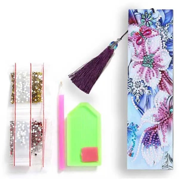 Diamond Painting Bookmark Pansy Flower