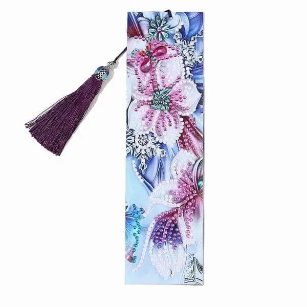 Diamond Painting Bookmark Pansy Flower