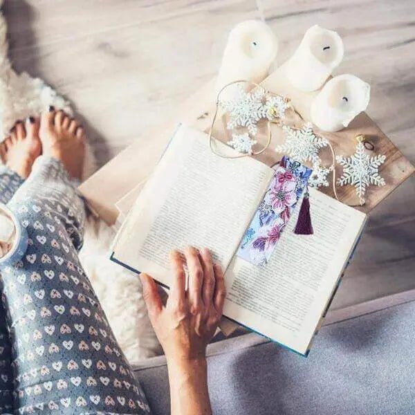 Diamond Painting Bookmark Pansy Flower