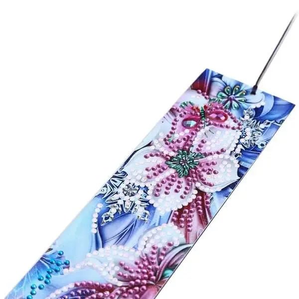 Diamond Painting Bookmark Pansy Flower