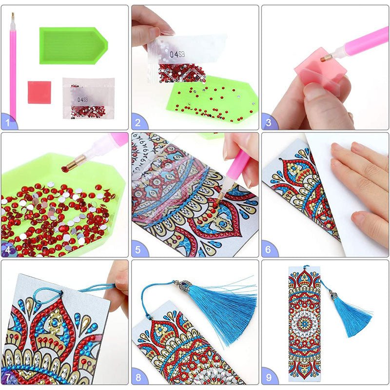 Diamond Painting Bookmark Roses