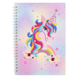Diamond Painting Notebook Unicorn Pink