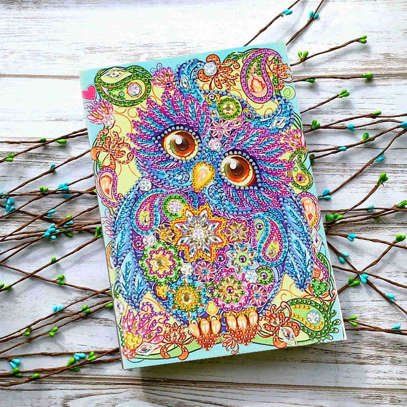 Diamond Painting Notebook Owl