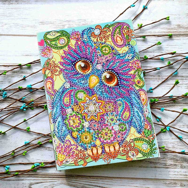 Diamond Painting Notebook Owl
