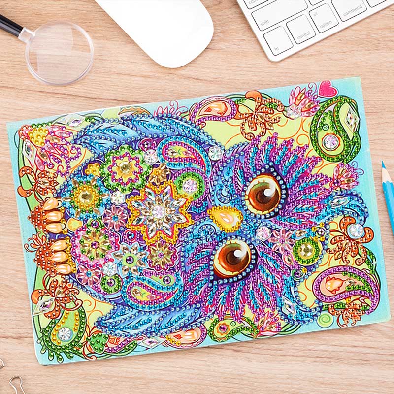 Diamond Painting Notebook Owl