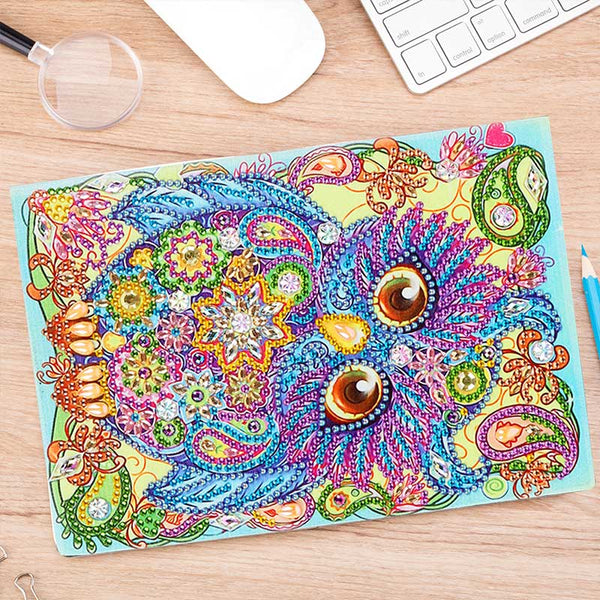 Diamond Painting Notebook Owl