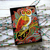 Diamond Painting Notebook Owl with Violin