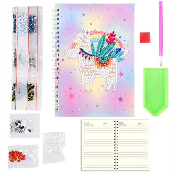 Diamond Painting Notebook Cover Minder Lama