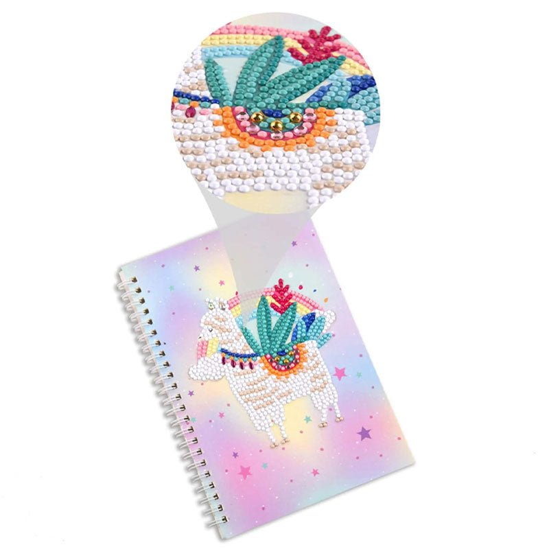 Diamond Painting Notebook Cover Minder Lama