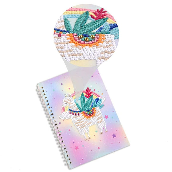 Diamond Painting Notebook Cover Minder Lama