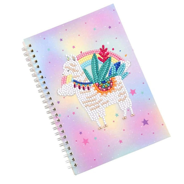Diamond Painting Notebook Cover Minder Lama