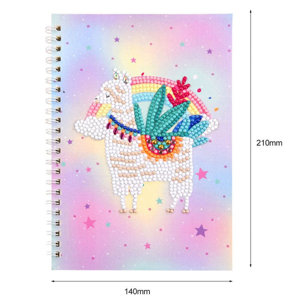 Diamond Painting Notebook Cover Minder Lama