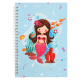 Diamond Painting Notebook Mermaid Light Blue