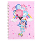 Diamond Painting Notebook Mermaid with Balloons