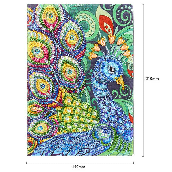 Diamond Painting Notebook Peacock