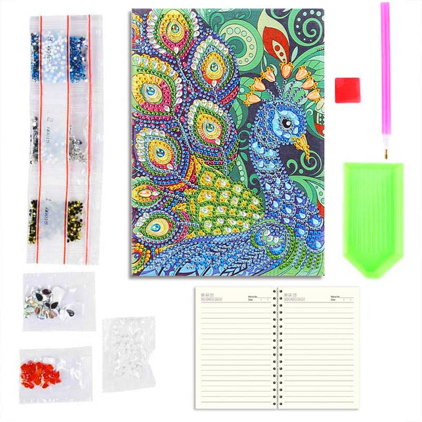 Diamond Painting Notebook Peacock