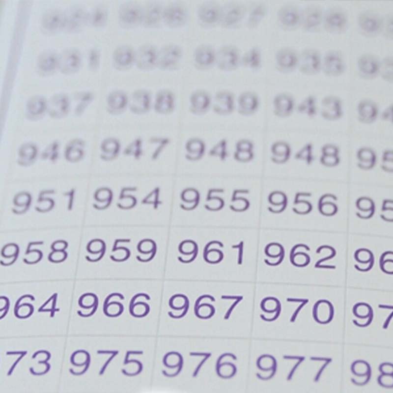 Diamond Painting Premium Labels with all 630 DMC numbers