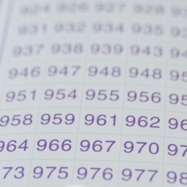 Diamond Painting Premium Labels with all 630 DMC numbers