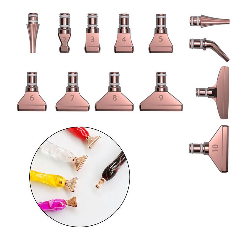 Diamond Painting Steel Tips Rose Gold 13 Variants Accessories