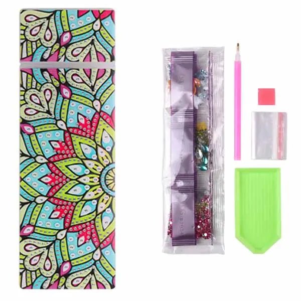 Diamond Painting Pen Holder with Flowers