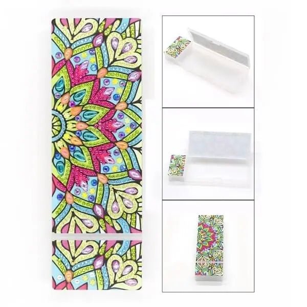 Diamond Painting Pen Holder with Flowers