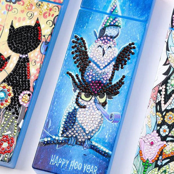 Diamond Painting Pen Box Owls
