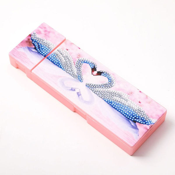 Diamond Painting Pen Box Swan Heart