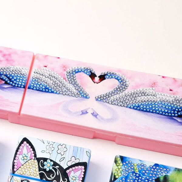 Diamond Painting Pen Box Swan Heart