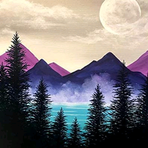 paint by numbers | forest and lake | new arrivals landscapes mountains easy | FiguredArt